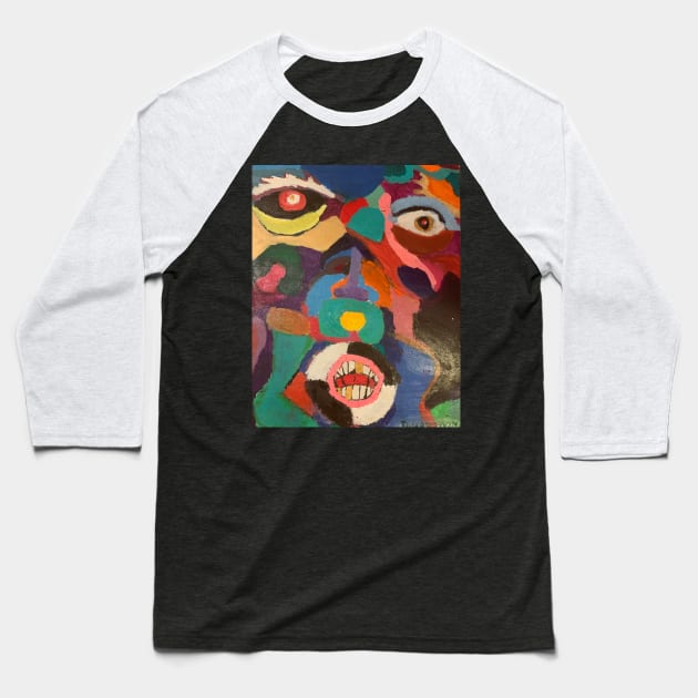 Picasso who Baseball T-Shirt by AAA Abstracts